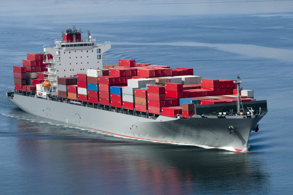Red Sea container ship