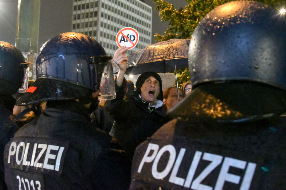 Anti AfD protest